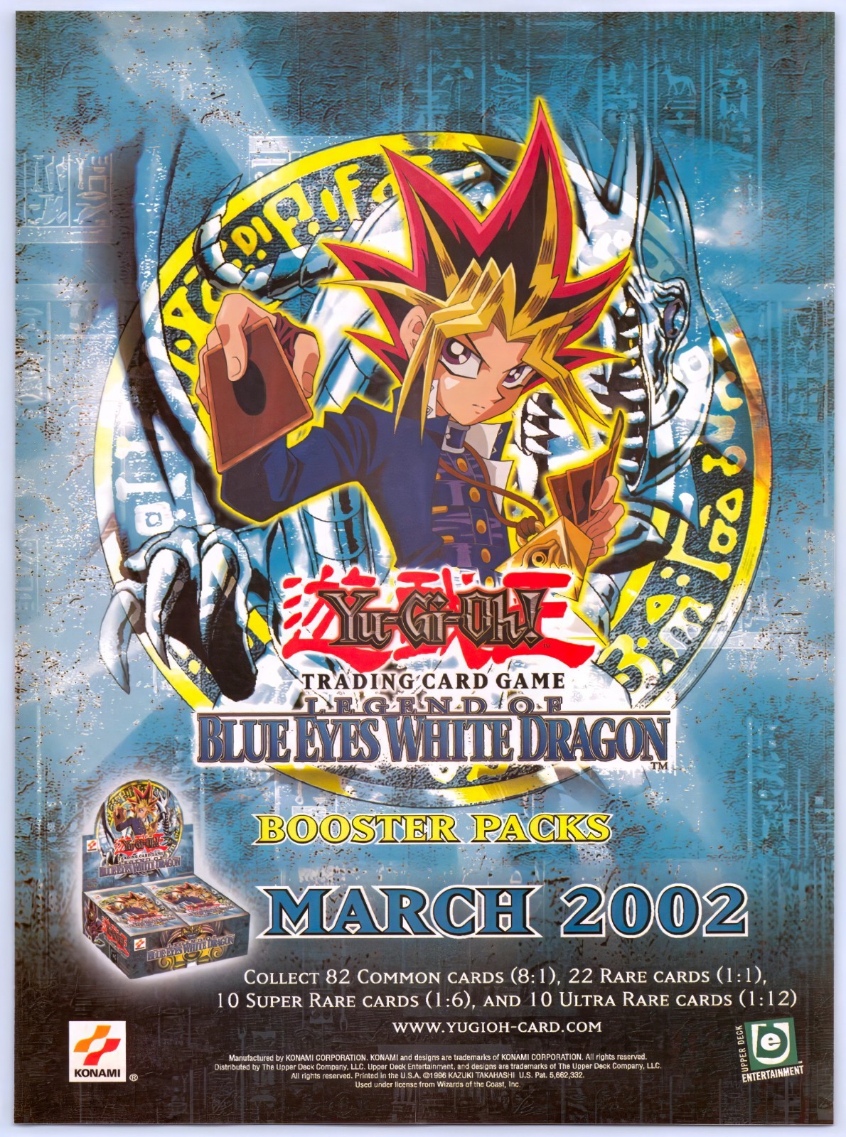Yu-Gi-Oh - Legend Of Blue Eyes White Dragon - Original Print Ad/Poster Art 2002