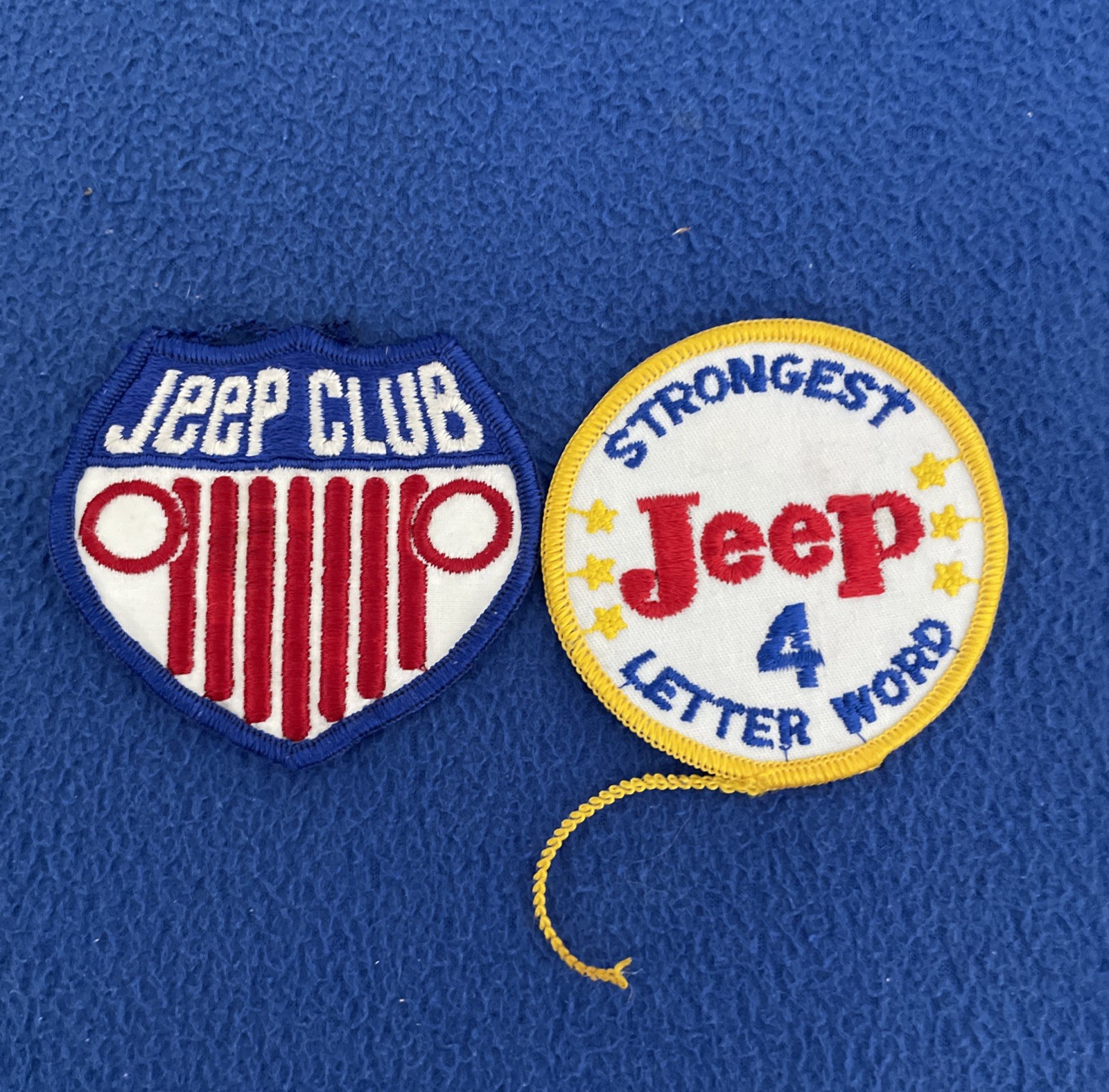 JEEP CLUB VINTAGE EMBROIDERED SEW ON PATCH Lot