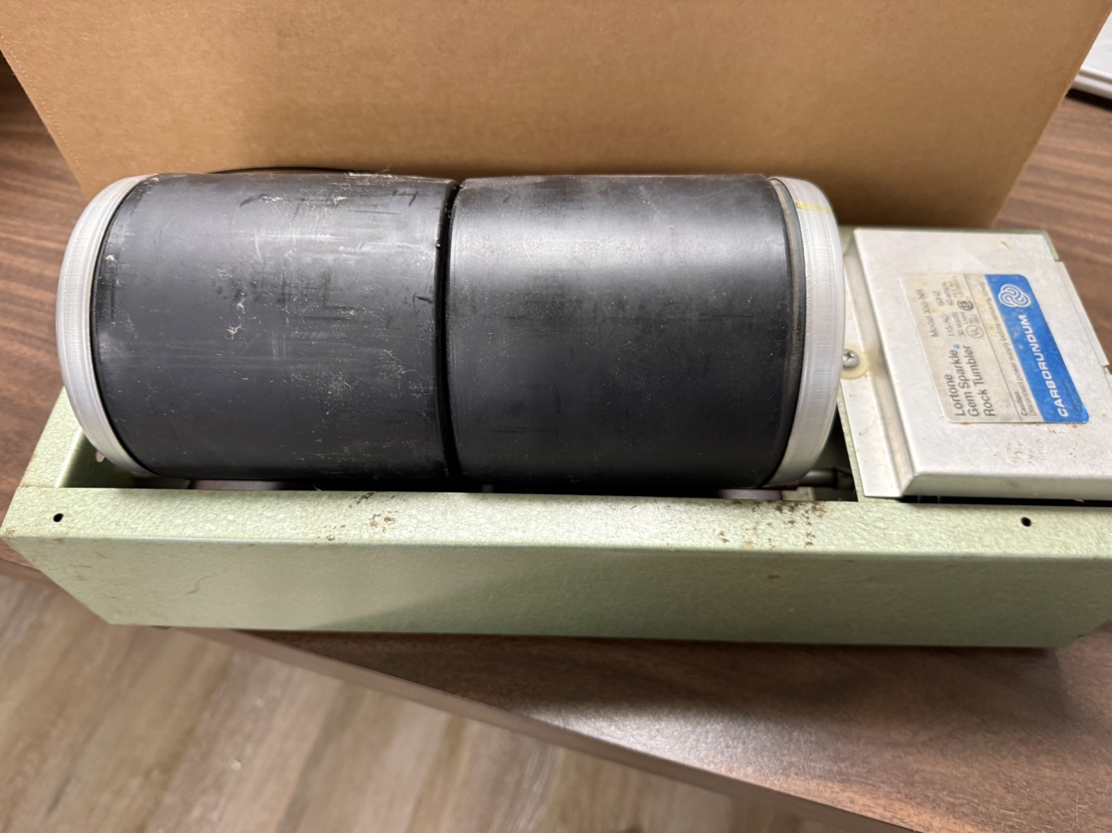 Lortone 33B Rotary Dual Barrel Rock Tumbler Works See Video