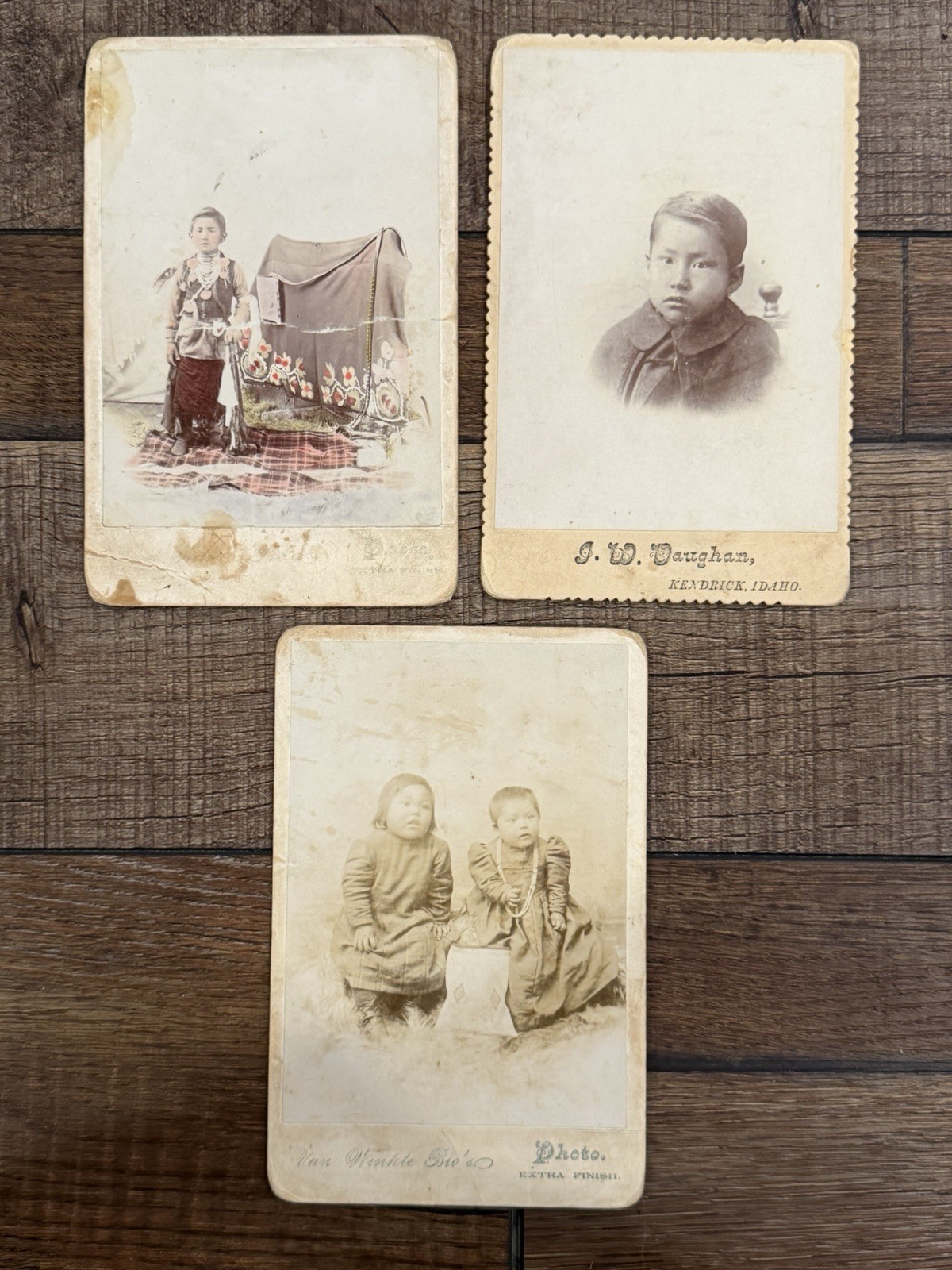 1895 Nez Perce Cabinet Card Photo GROUP Kywayputs Family Native American Idaho