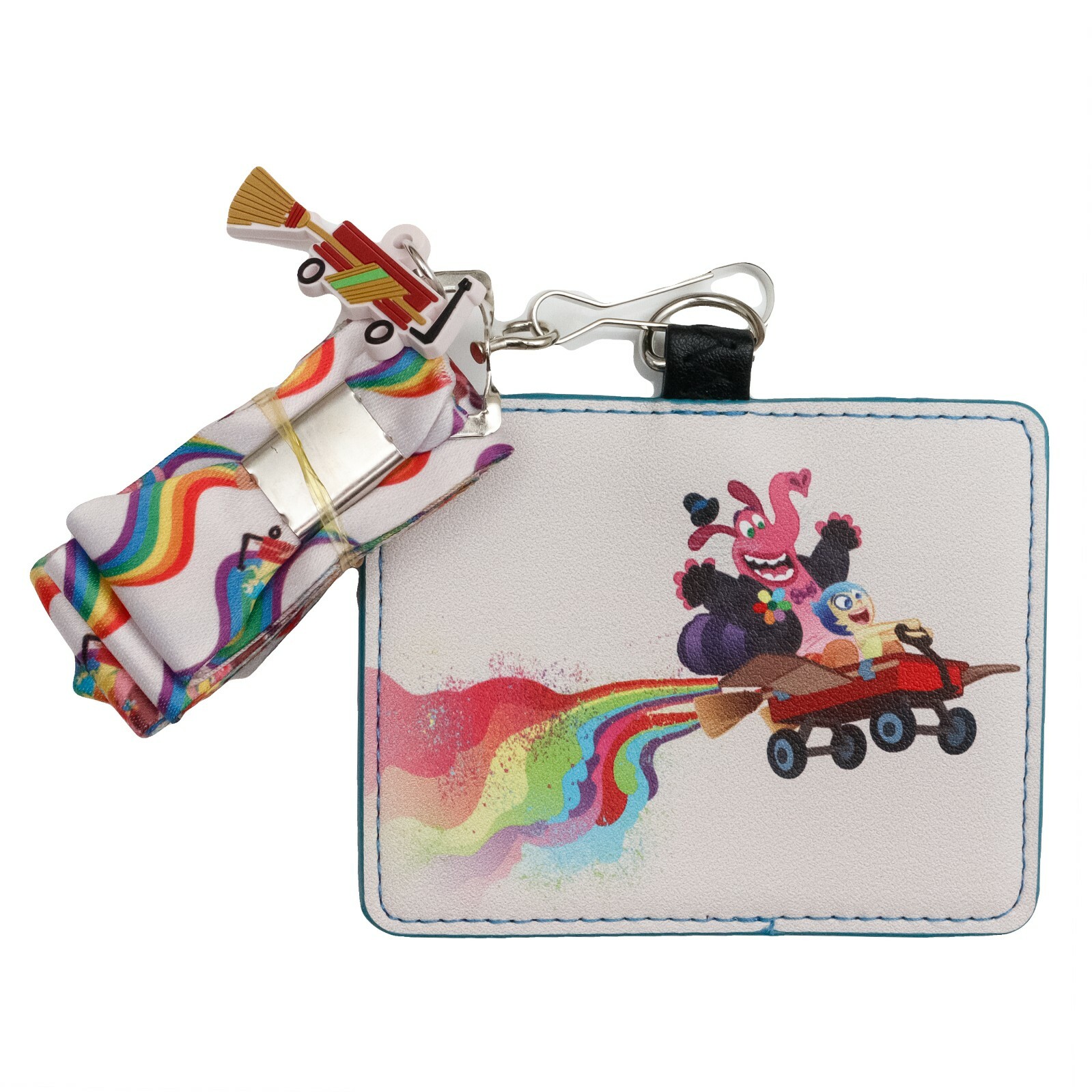  New Disney's PIXAR's Inside Out Lanyard with Charm and Cardholder by Loungefly 