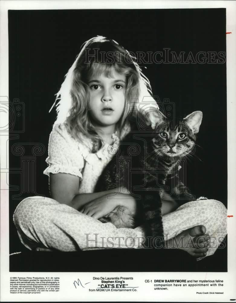 1985 Press Photo Actress Drew Barrymore in \