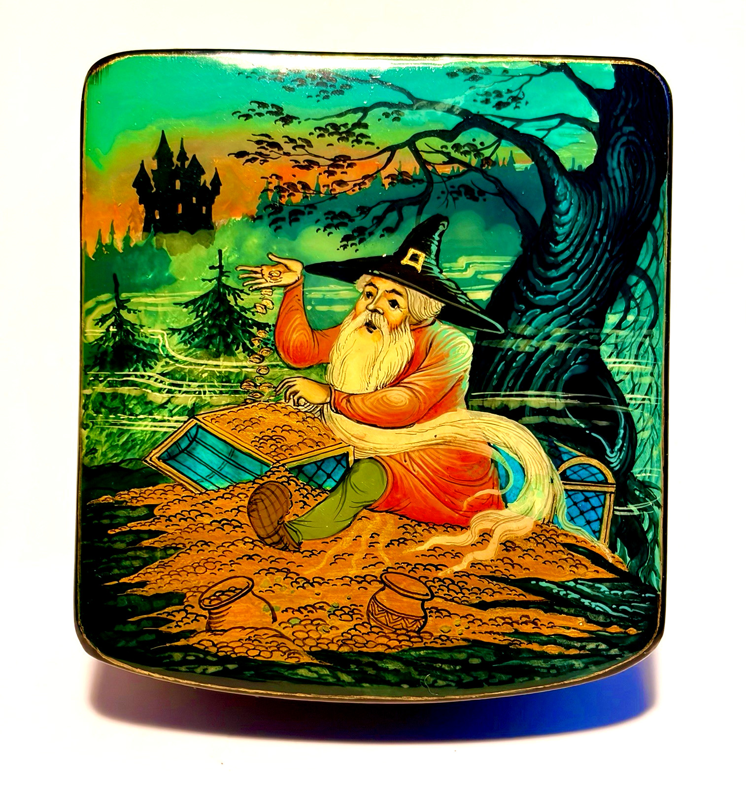 VTG Mstera Russian Lacquer Box 1999yr VTG Mstera Russian Lacquer Box 1999yr