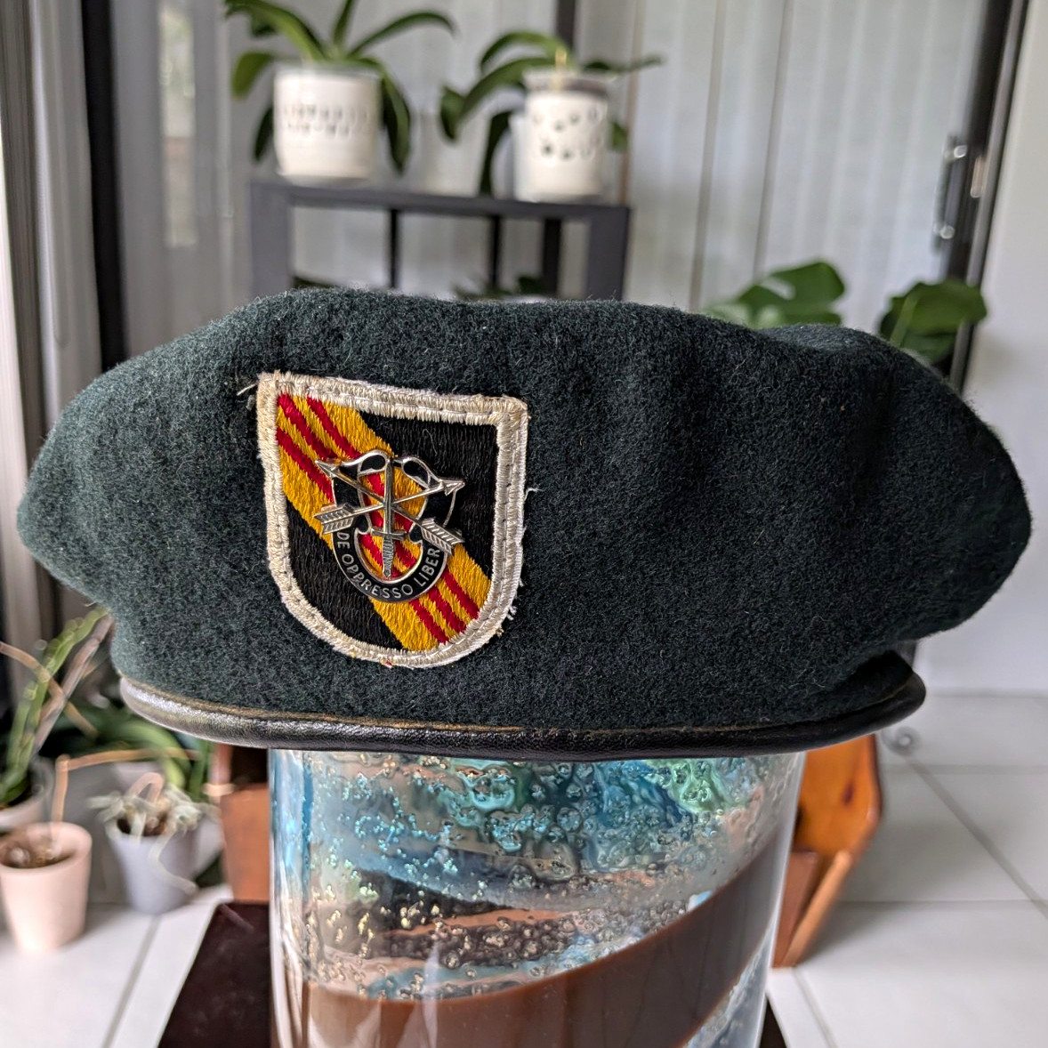  Vietnam War 1971 US Army 5th SF Group Green Beret Canadian Commercial Corp Sz 7