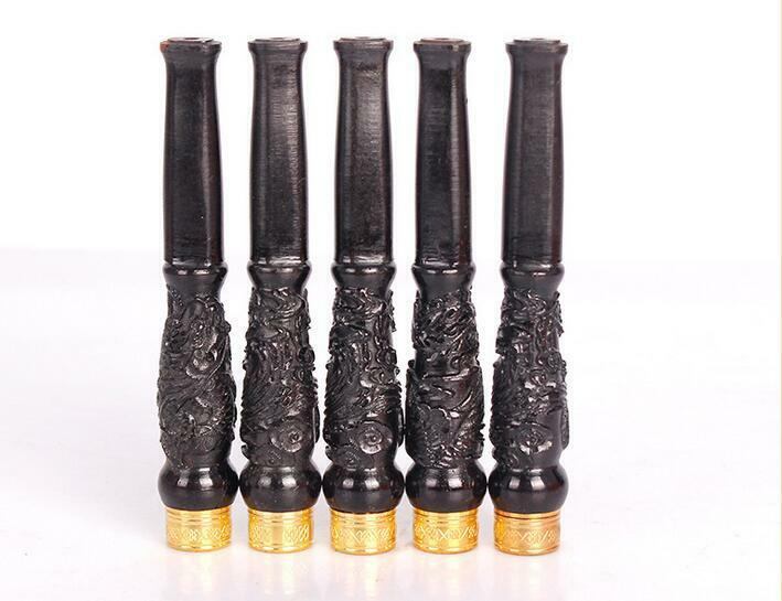 Reusable Handmade  Carving Cleanable Smoke Tobacco Filter Cigarette Holder