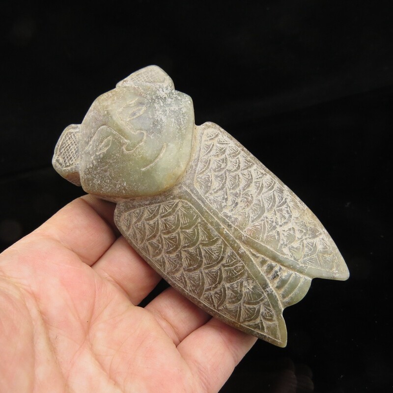 Chinese old  ade,Hongshan culture,Collectibles,rare Harpies sometimes,statue G78