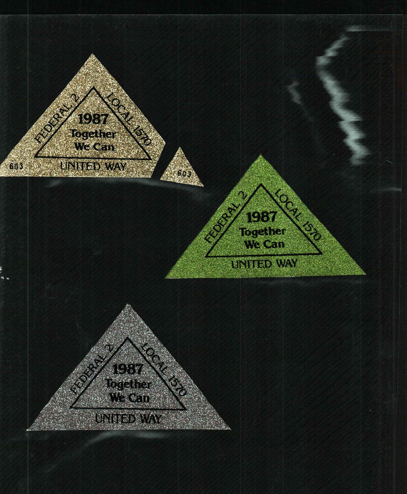 3 DIFF. NICE WV PEABODY FEDERAL # 2 GLITTER CO COAL MINING STICKERS # 296 