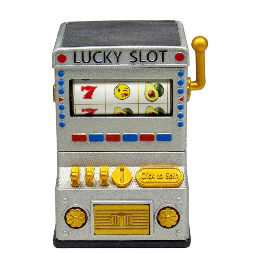 1.8'' Lucky Slot Design Herb Grinder 4 Layer Zinc Alloy Spice Crusher Gift man