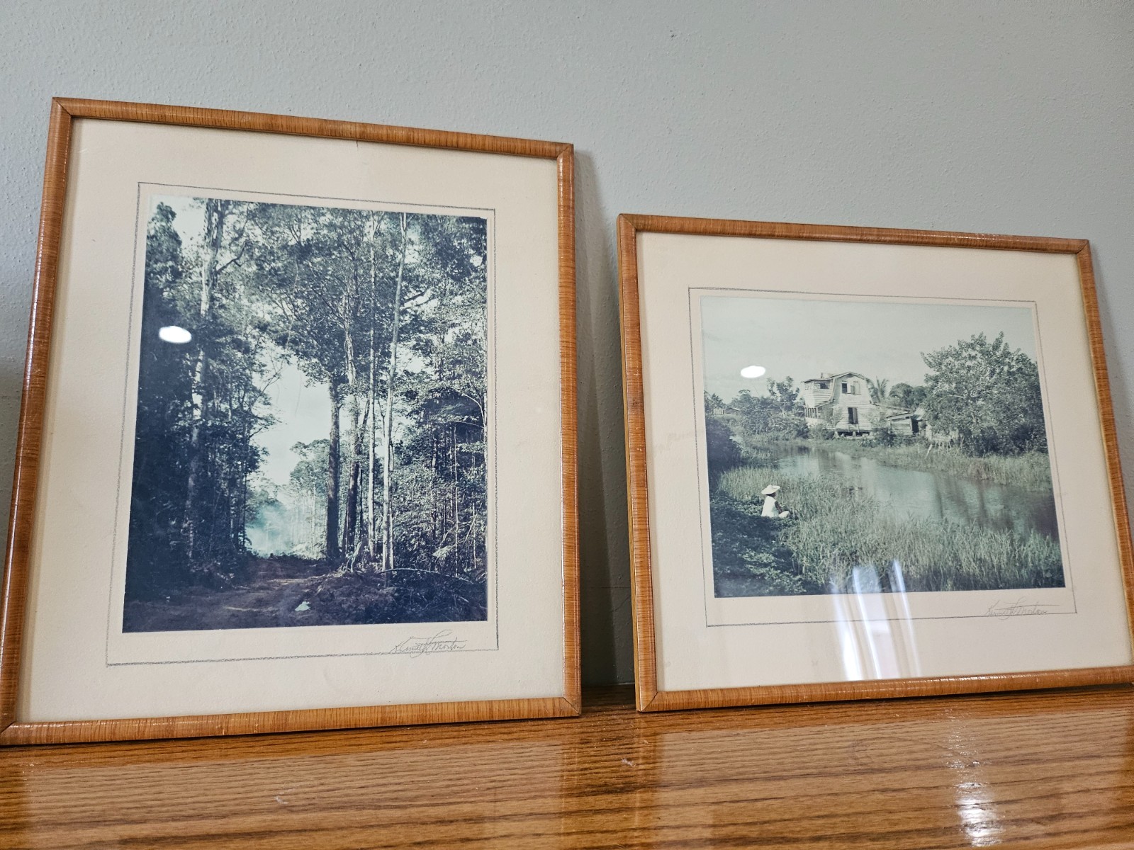 Vintage 1930s Hand-Tinted Travel Photography Set – Jungle Scenes – Gelatin Silve Vintage 1930s Hand-Tinted Travel Photography Set – Jungle Scenes – Gelatin Silve