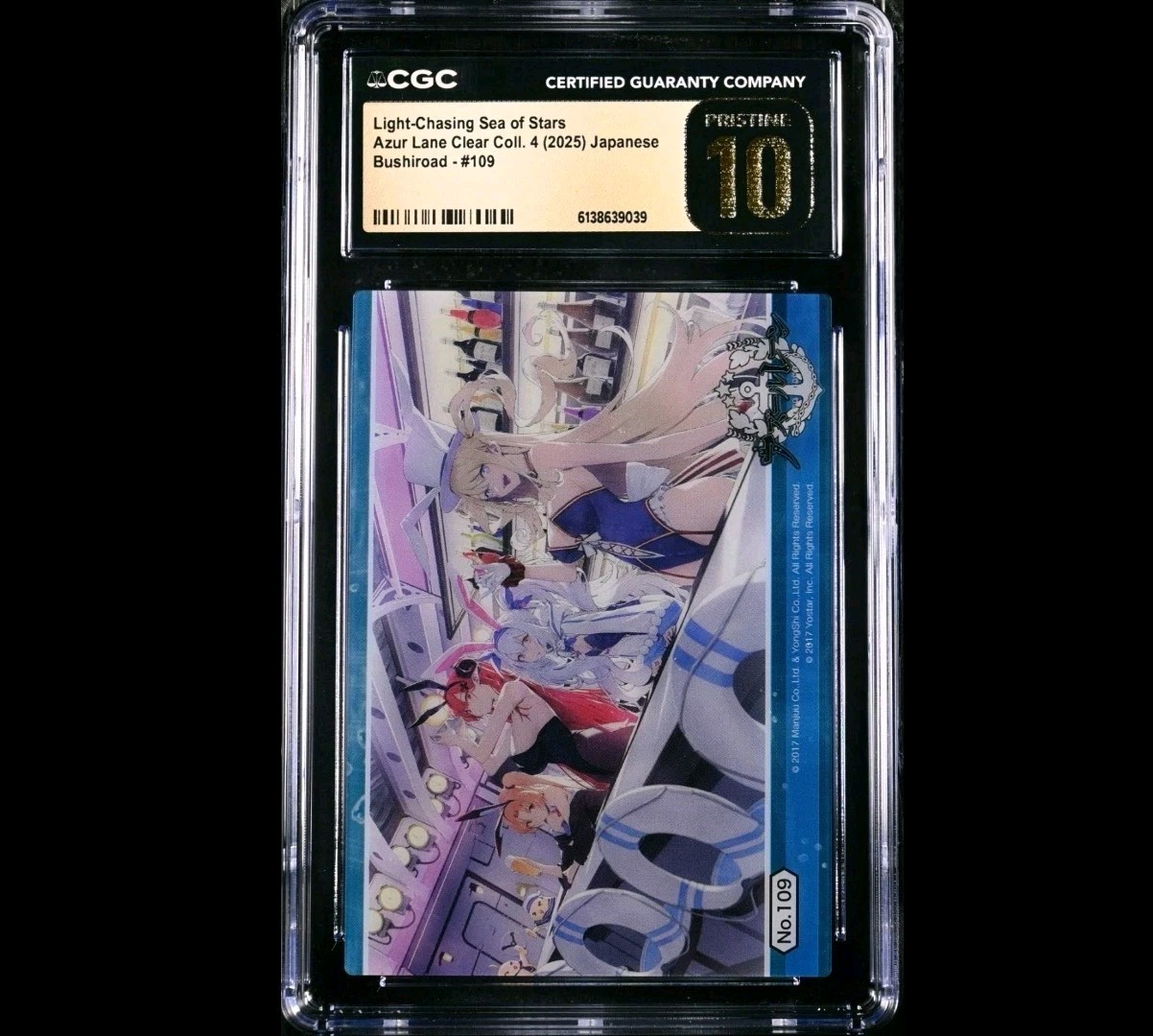CGC 10 Pristine 2025 Azur Lane Clear Coll.4 #109 Light-Chasing Sea Of Stars CGC 10 Pristine 2025 Azur Lane Clear Coll.4 #109 Light-Chasing Sea Of Stars