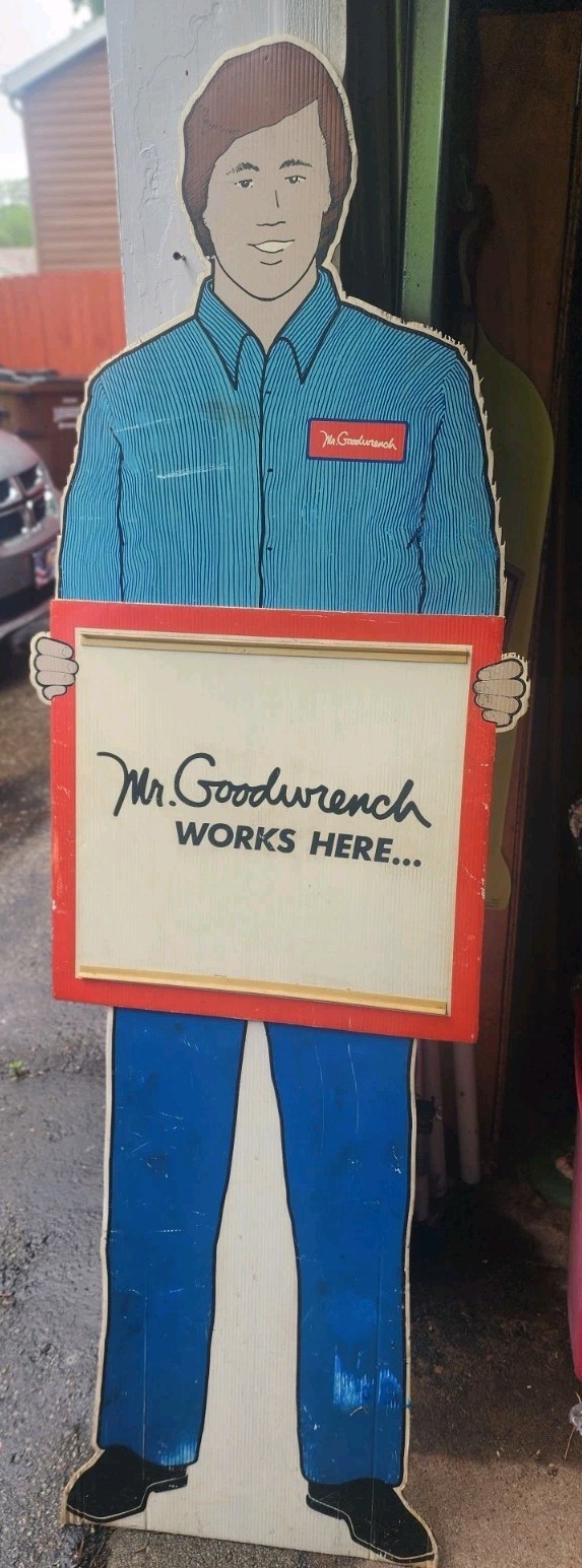 Rare Mr Goodwrench Lifesize Advertising Sign Coroplast