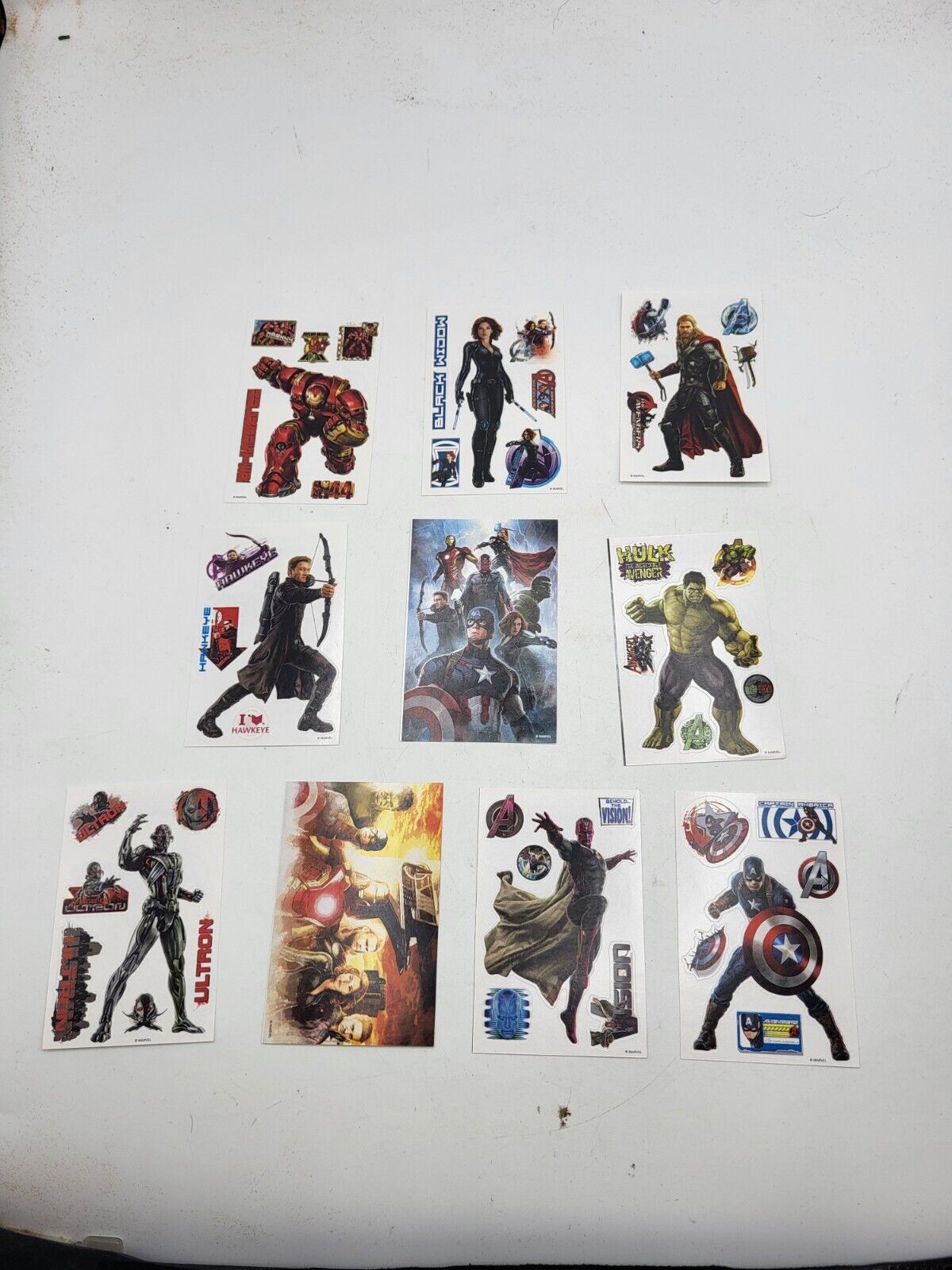 Vending Machine Stickers Sandy Lion Avengers Marvel Complete Set Super Hero Y2K