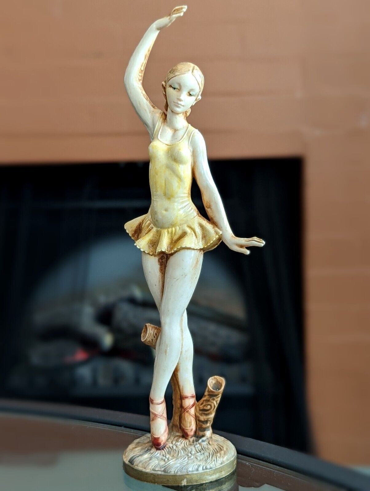 Vintage Simonetti Depose Ballerina Fontanini Italy Dancer Art Figure Statue Woma