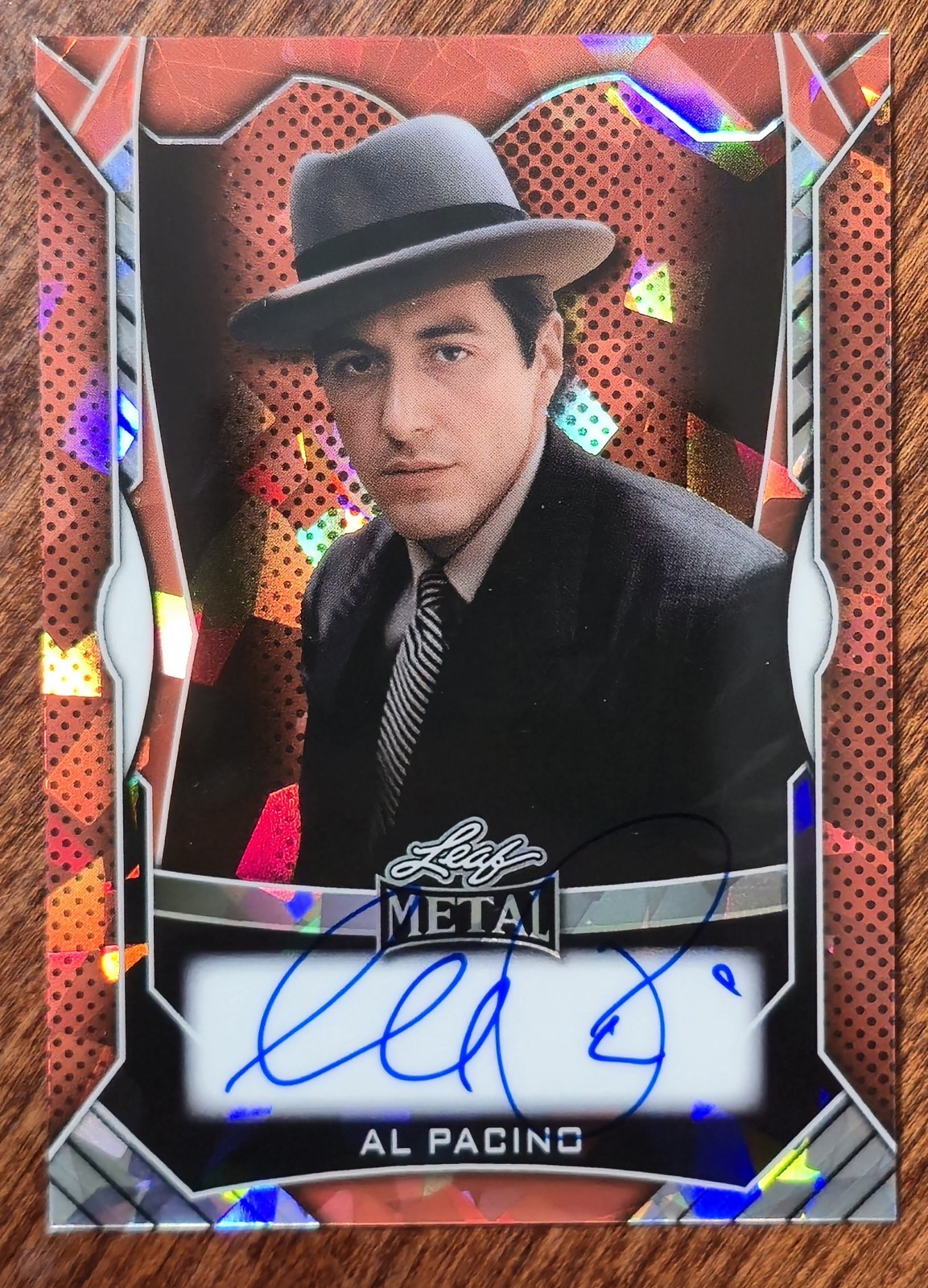 Al Pacino Auto /8 Orange Cracked Ice 2026 Leaf Pop Century The Godfather On Card Al Pacino Auto /8 Orange Cracked Ice 2026 Leaf Pop Century The Godfather On Card