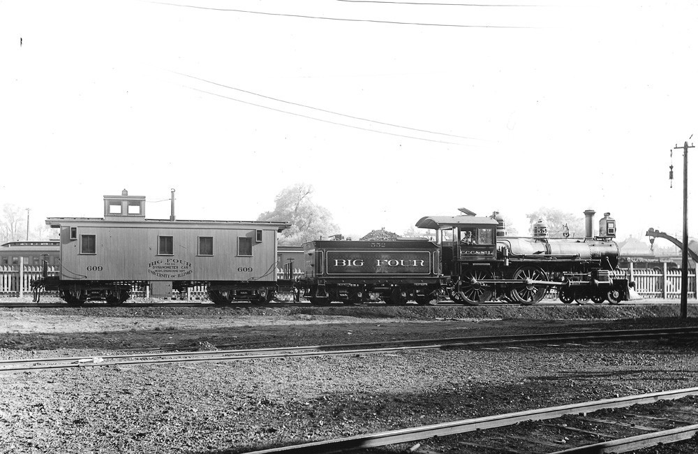 Vintage Steam Locomotive and Caboose Railroad B&W Photo Print 8.5x11 Luster