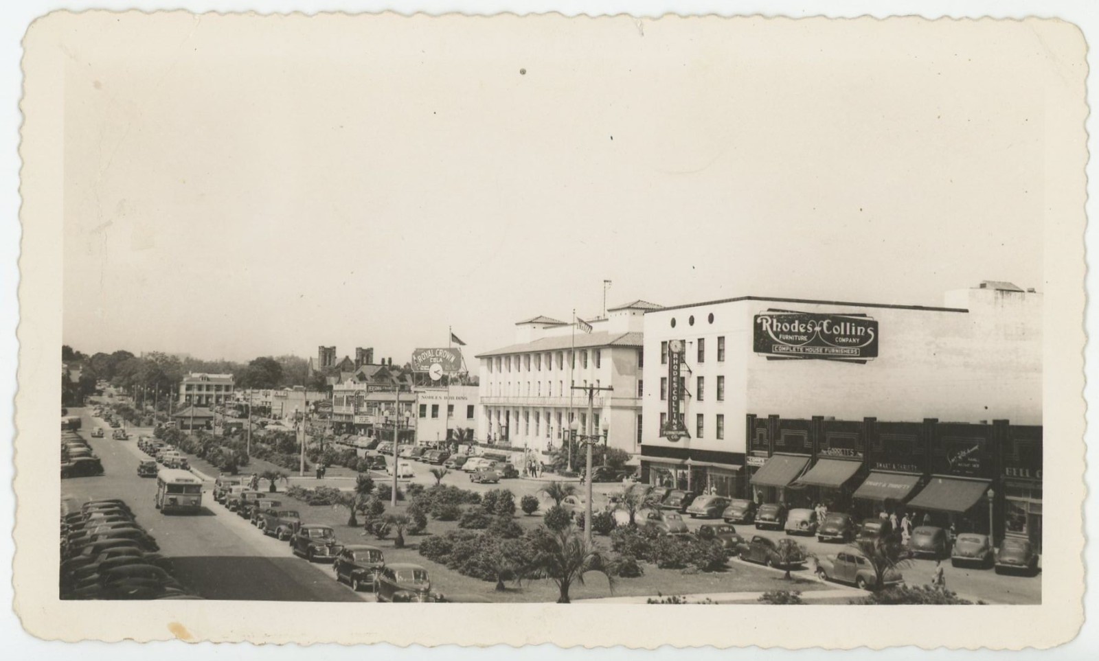 Pensacola Florida City Street Scene Classic Cars Downtown VTG Photo 1940s Pensacola Florida City Street Scene Classic Cars Downtown VTG Photo 1940s