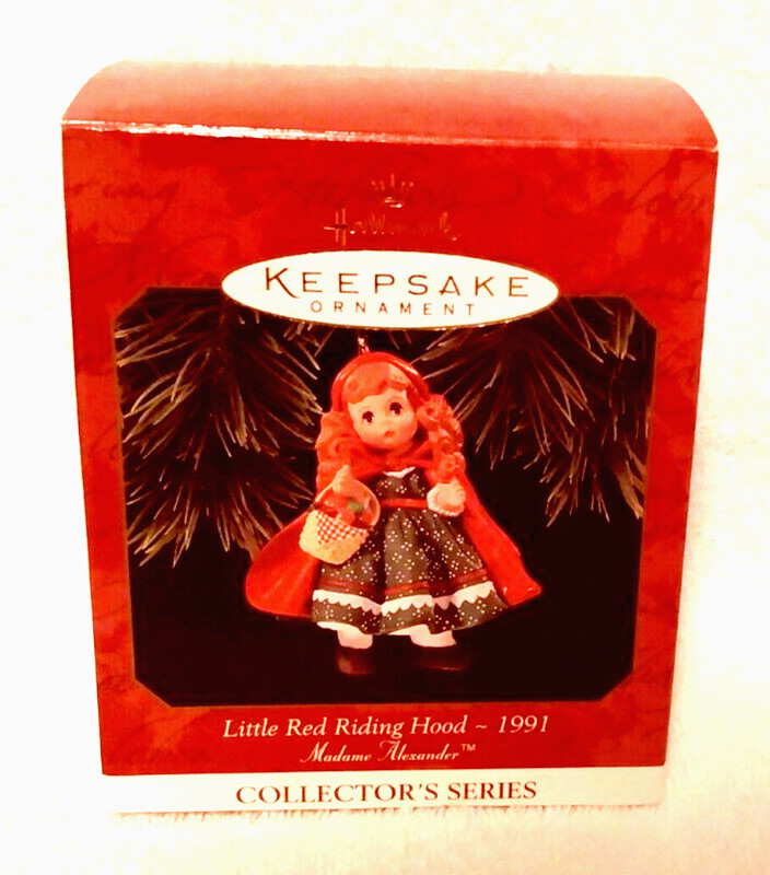 VTG Little Red Riding Hood Madame Alexander 1991 Christmas Ornament Hallmark NEW