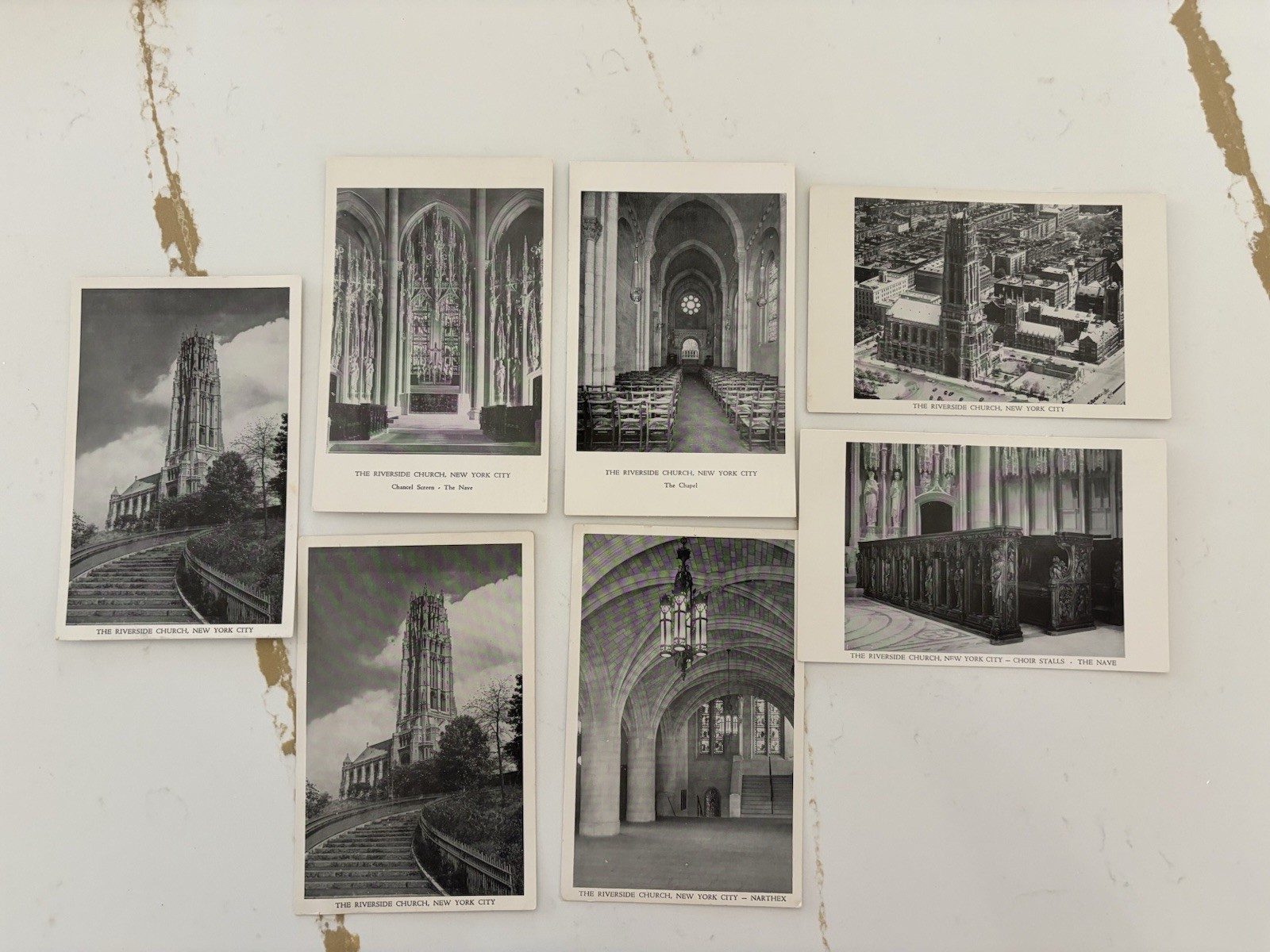 Vintage Postcard, Riverside Church,  New York City, NYC, NY* (7 Items)