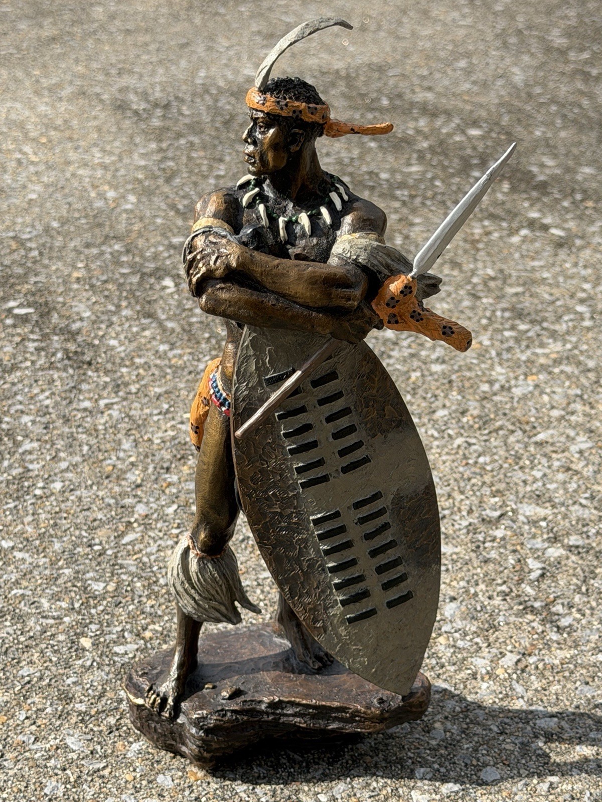 The Franklin Mint Shaka by Jim Ponter Hot Cast Bronse Figurine Sculpture