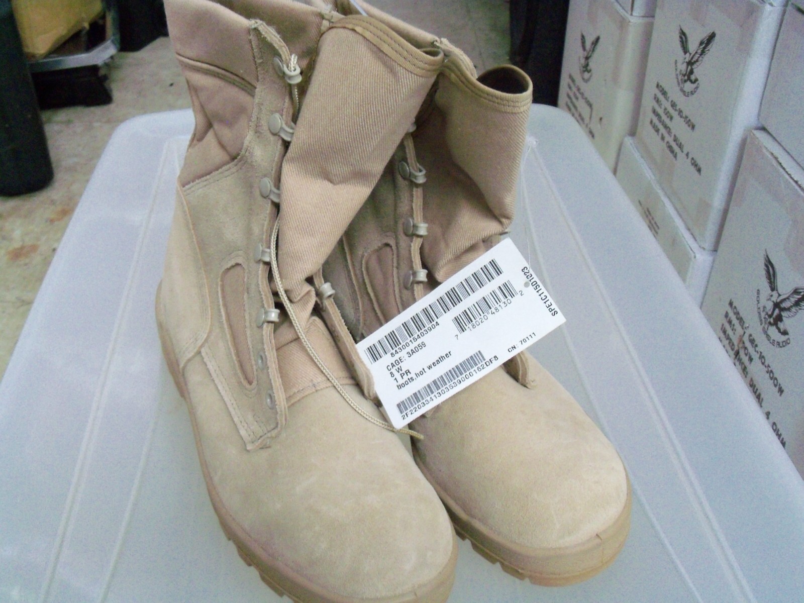 BOOTS, MCRAE HW-FR BOOT, MILITARY, 8W, FLIGHT AUTHORIZED