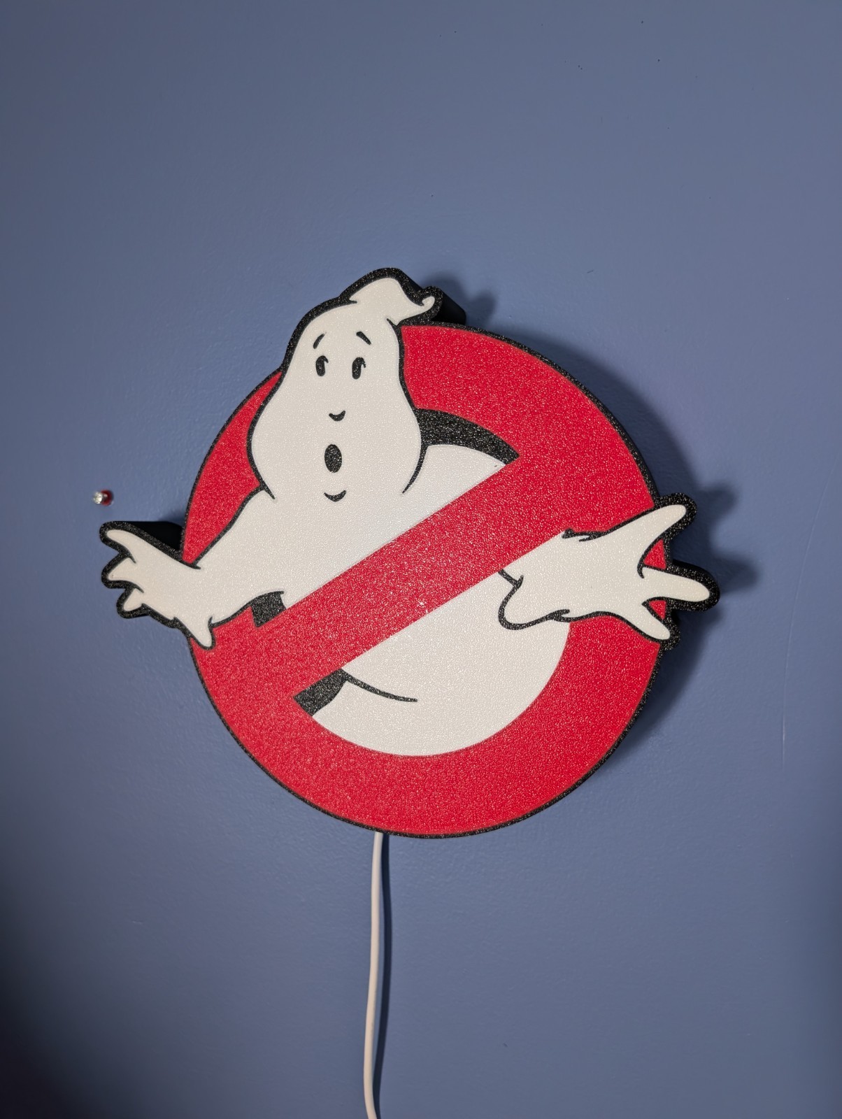 Ghostbusters LED Light Box Wall Art - 3D Printed Movie Sign - Retro Paranormal D