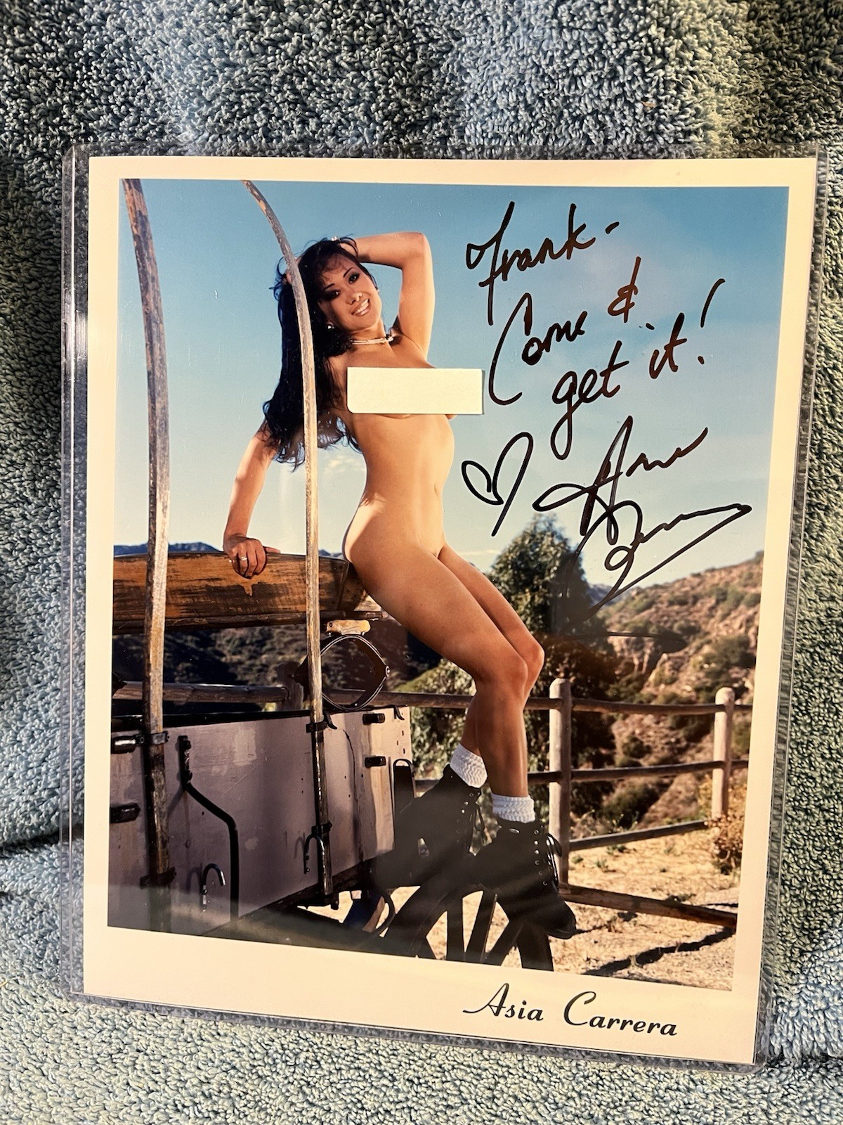 Rare Adult Model & Film Star Asia Carrera Signed/Autographed 8x10 Photo Picture