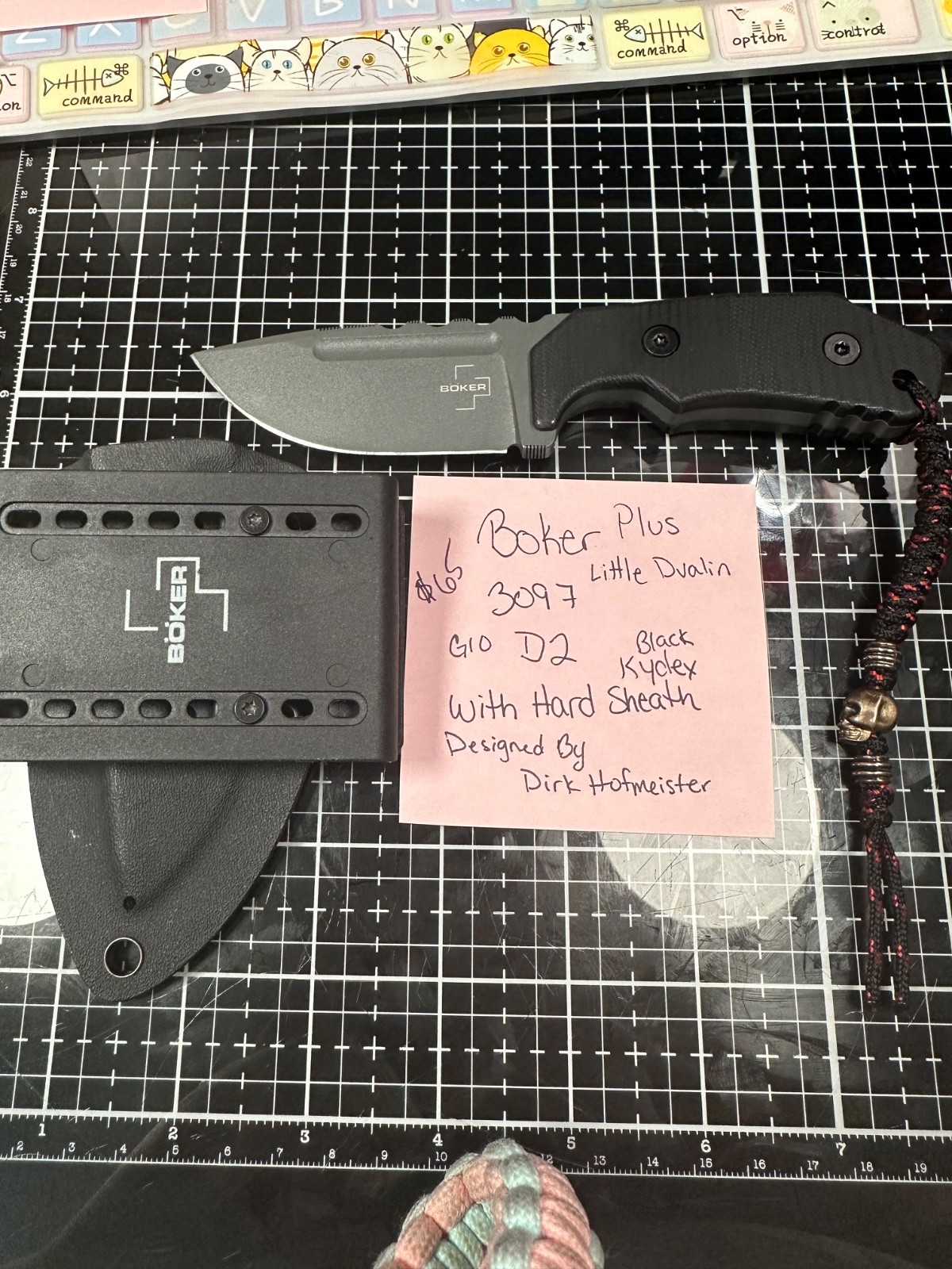 Boker Plus Little Dvalin 3097 Pocket Knife with Sheath