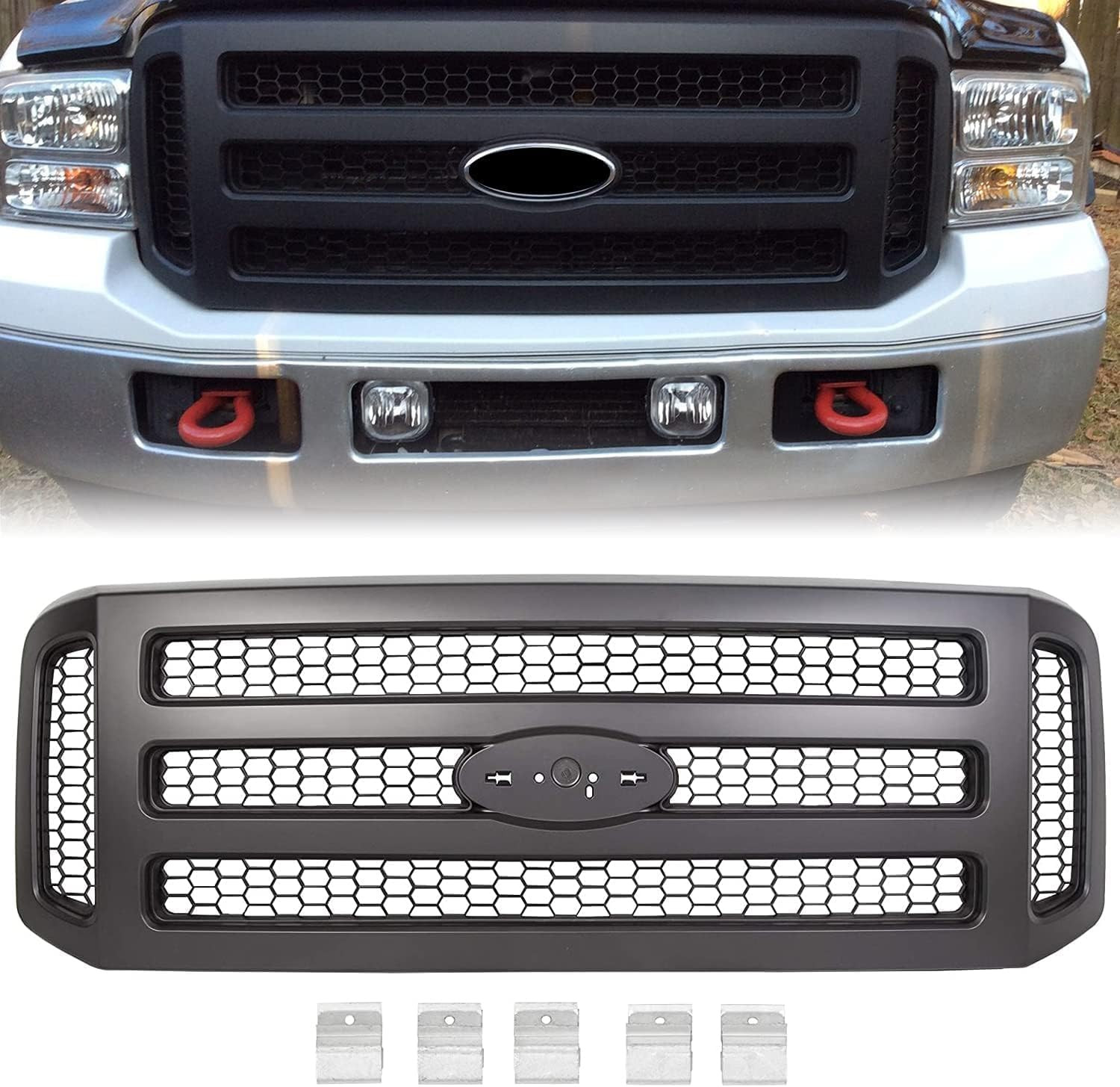 Grill Compatible with 05-07 F250 F350 F450 F550 Super Duty Excursion Grill Compatible with 05-07 F250 F350 F450 F550 Super Duty Excursion