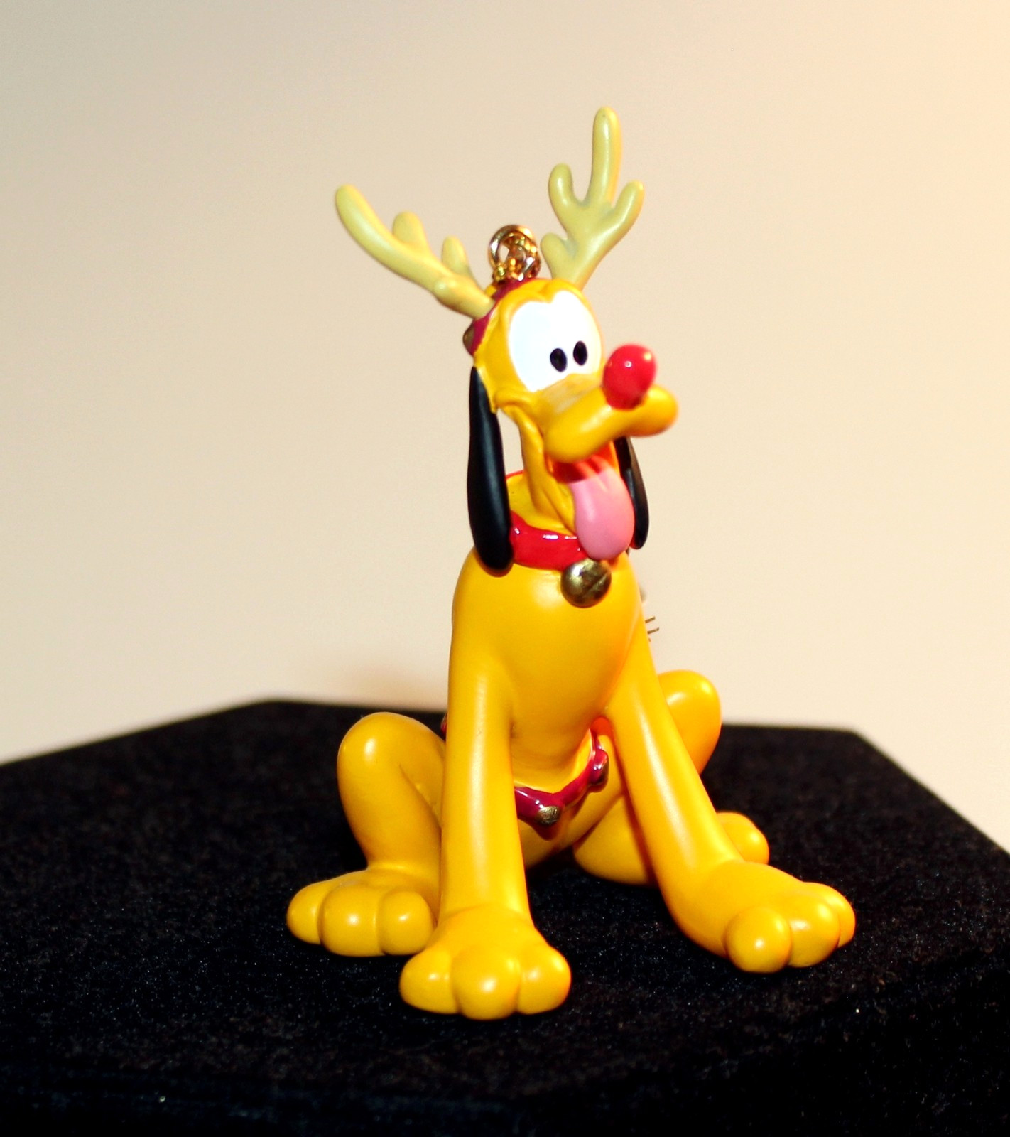 Disneyland Christmas Tree Ornament PLUTO the Red Nosed Reindeer 3\