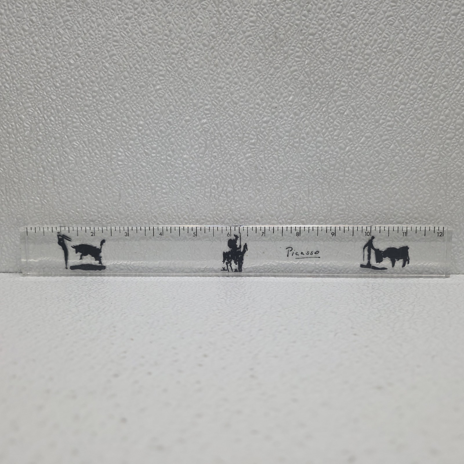 Vintage Picasso Clear Lucite Ruler Collectible