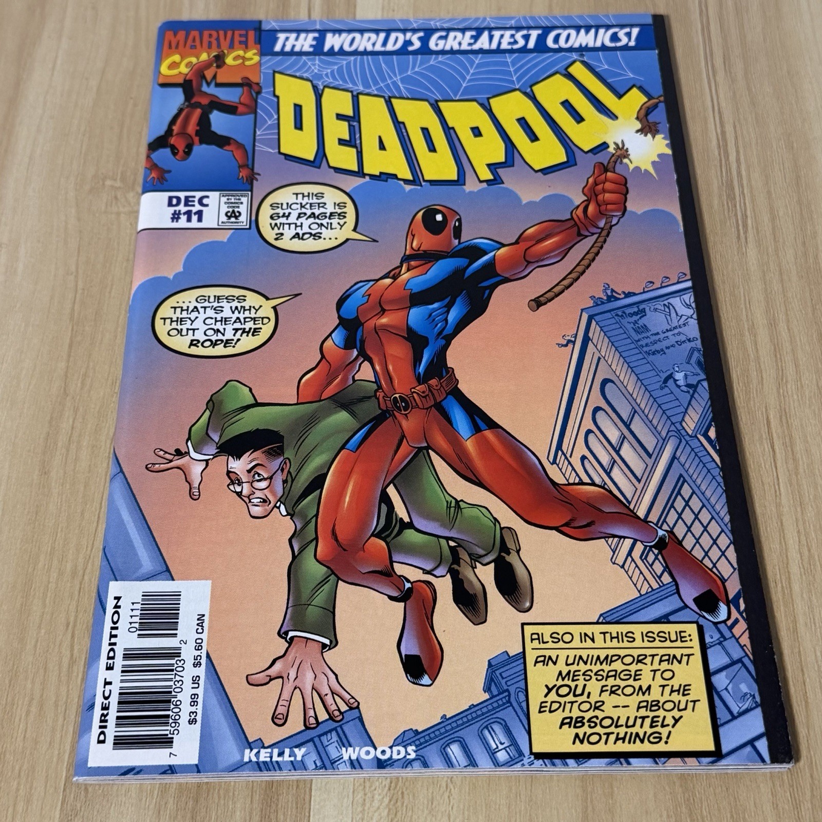 DEADPOOL #11 Amazing Fantasy 15 cover homage swipe Spider-Man MARVEL COMICS