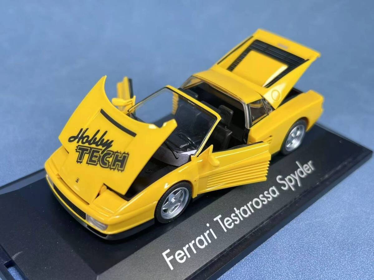 HERPA 1/43 Ferrari Testarossa Spyder Koenig Special Hobby Tech Yellow with case