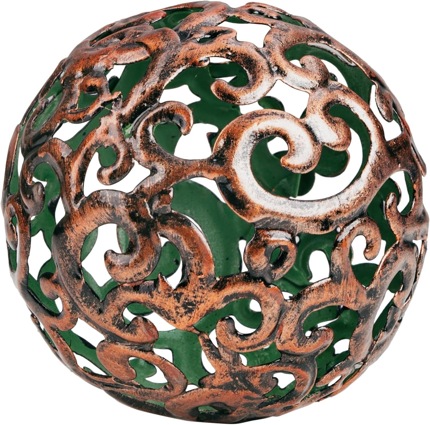 Home Decor Fancy Bronze Metal Decorative Sphere for Living Room, Kitchen, Office