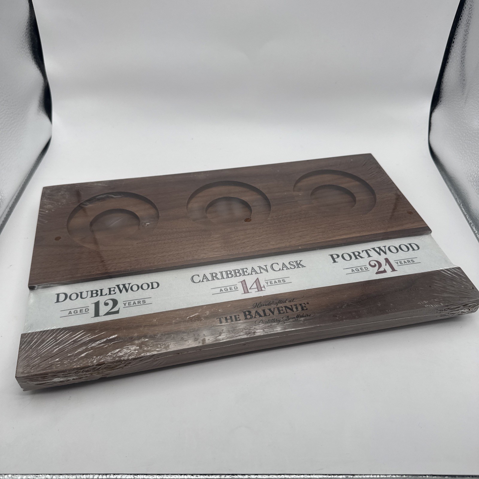 The Balvenie Flight Tray Wood Single Malt Scotch Whiskey NEW