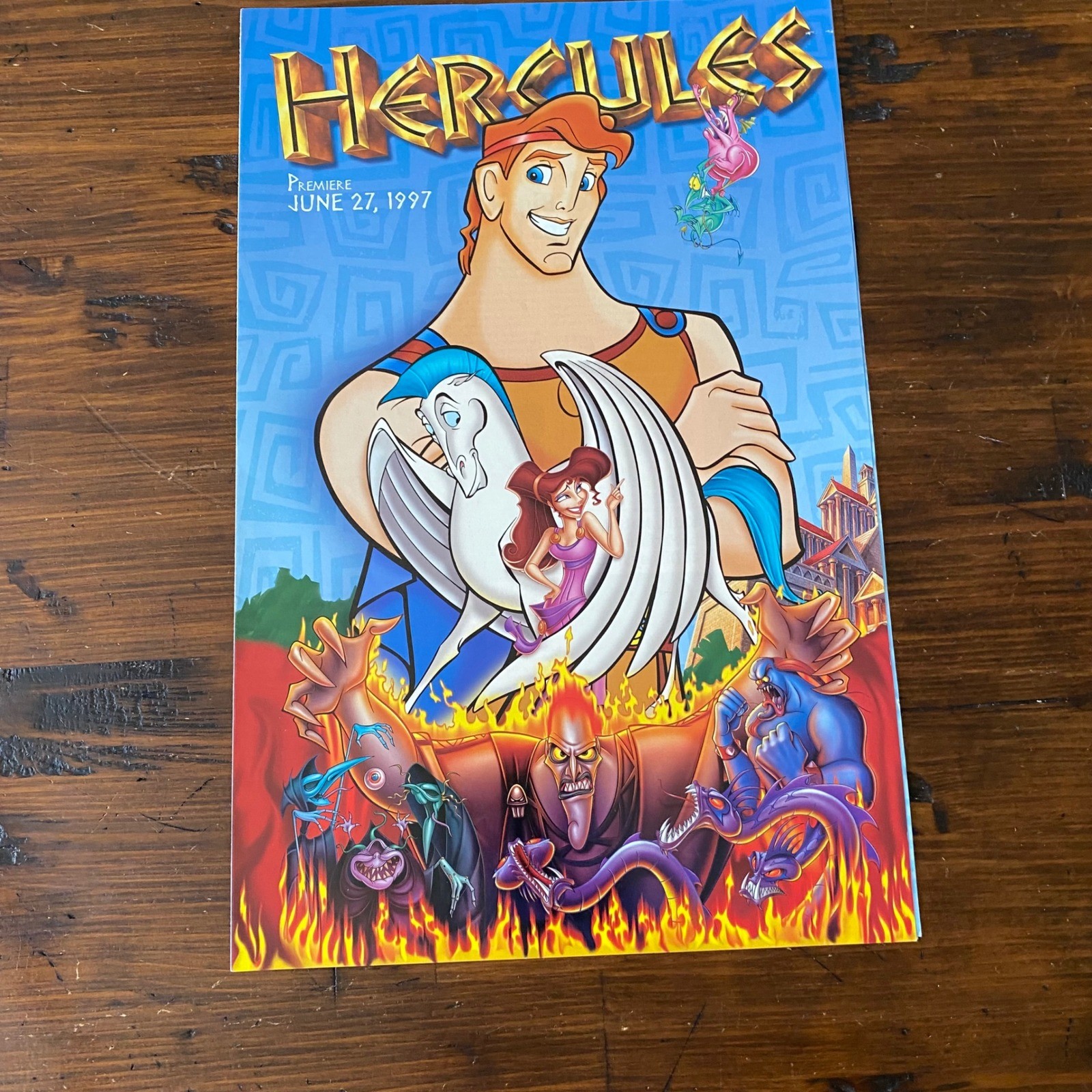 Vintage 1997 Disney World Eyes & Ears Newsletter Hercules Premiere Cast Member