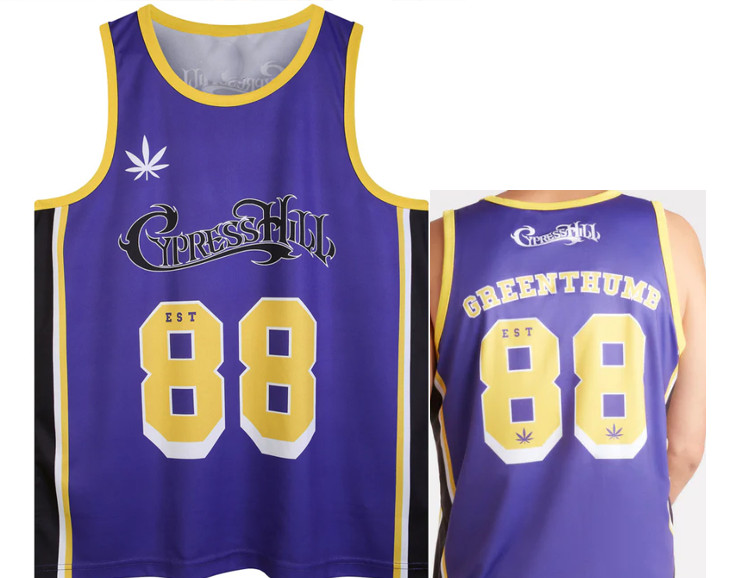 Cypress Hill Greenthumb Basketball Jersey All sizes JM1931