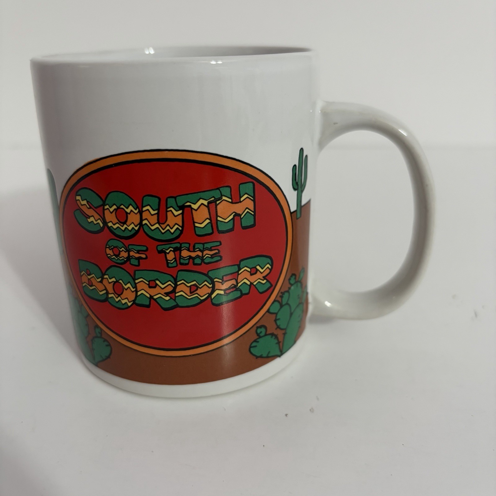 Vintage South of the Border Souvenir Coffee Mug Cup South Carolina Collectible