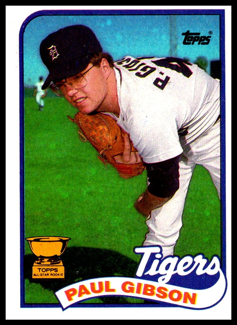 1989 Topps Paul Gibson #583 Detroit Tigers All-Star Rookie