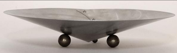 Bruce R. MacDonald Terrapin Bowl BRM Brushed Stainless Steel Metal Art 12.75\
