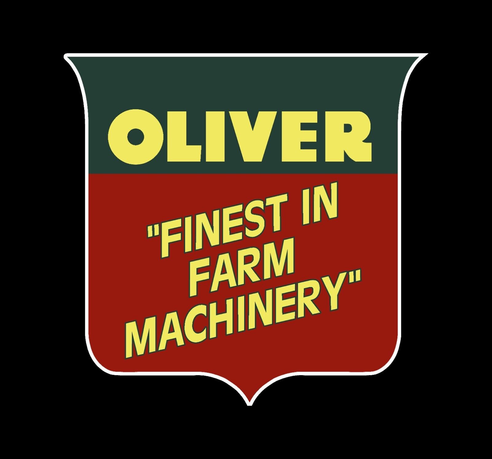 Oliver Tractor Finest In Farm Machinery Vintage Recreated Tractor Emblem Sticker