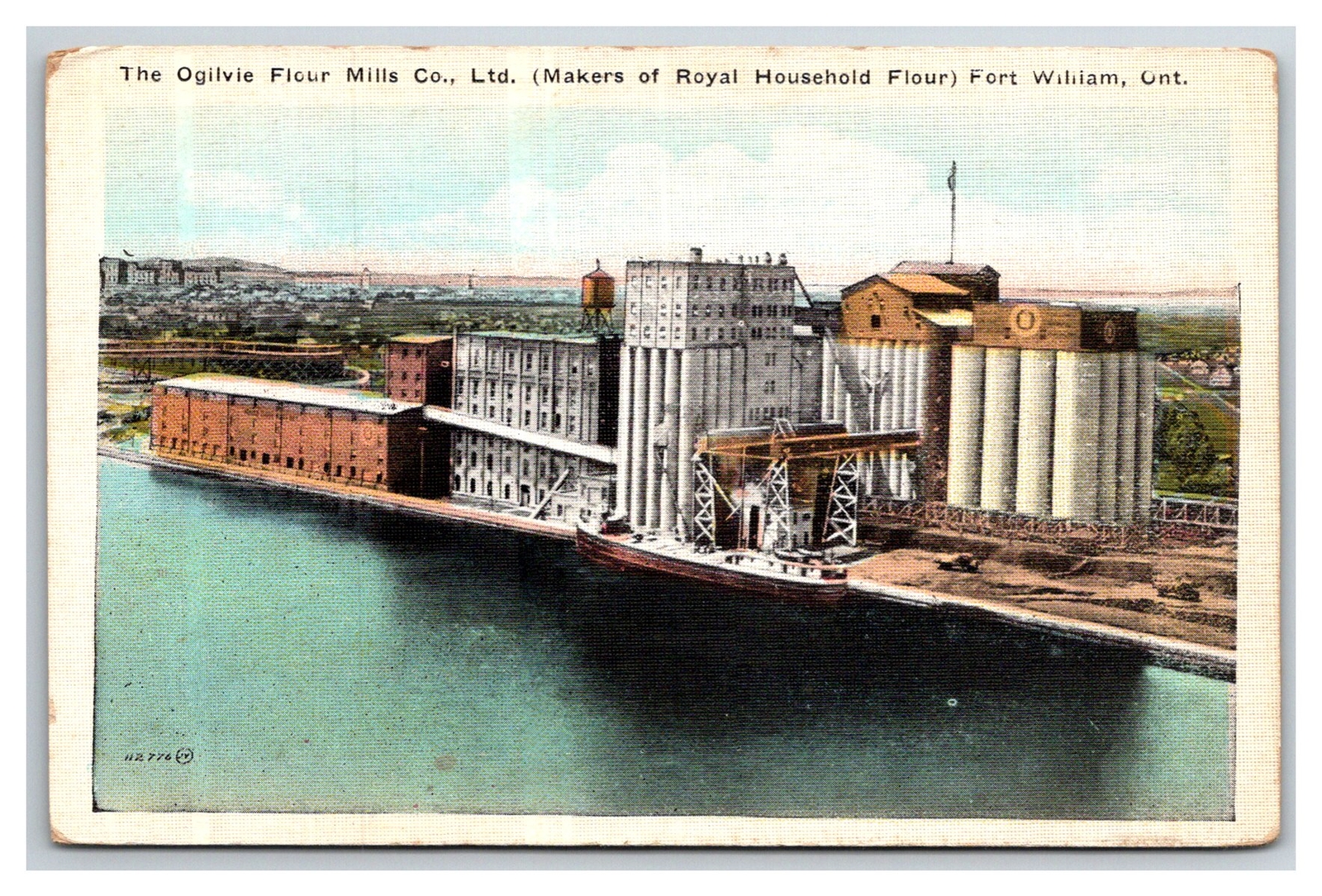 Fort William Ontario The Ogilvie Flour Mills ~ Grain elevators railroad silo