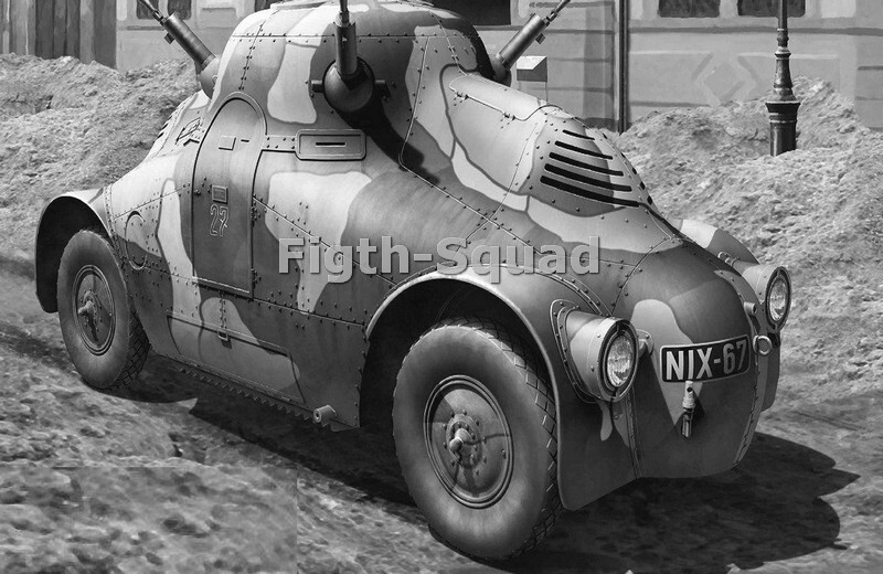WW2 Picture Photo German Wehrmacht Armored Car Skoda PA-II Zelva Turtle 7581