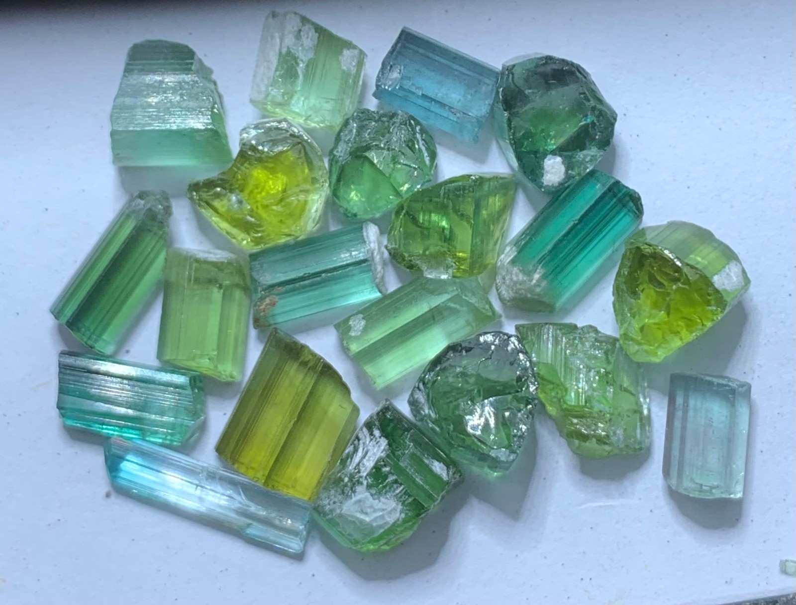 Natural Beautiful Facet Rough tourmaline lot from Afghan  Weight 52 cts  