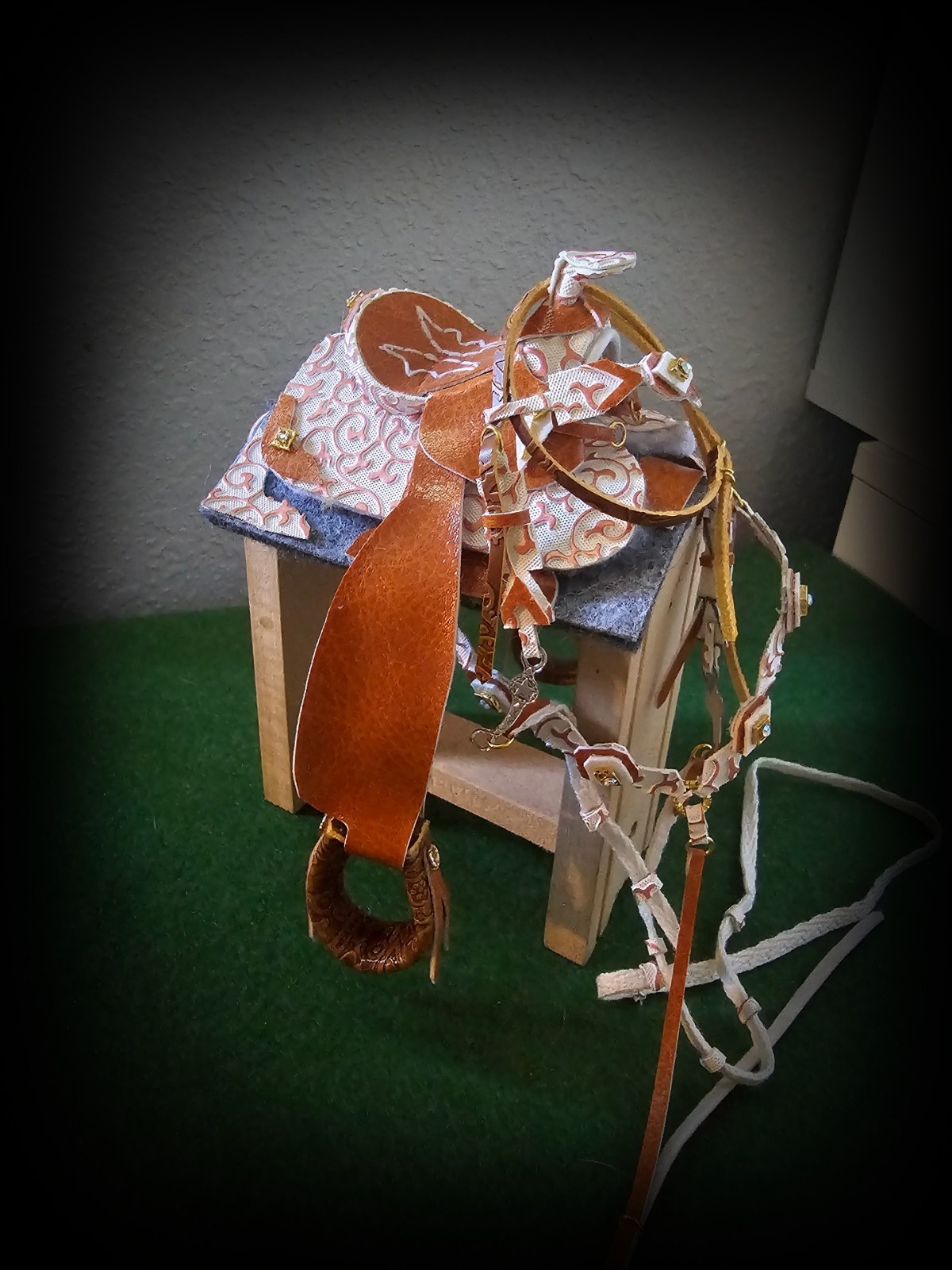 Ooak/LSQ CM Trad. Breyer Western Saddle Set  \