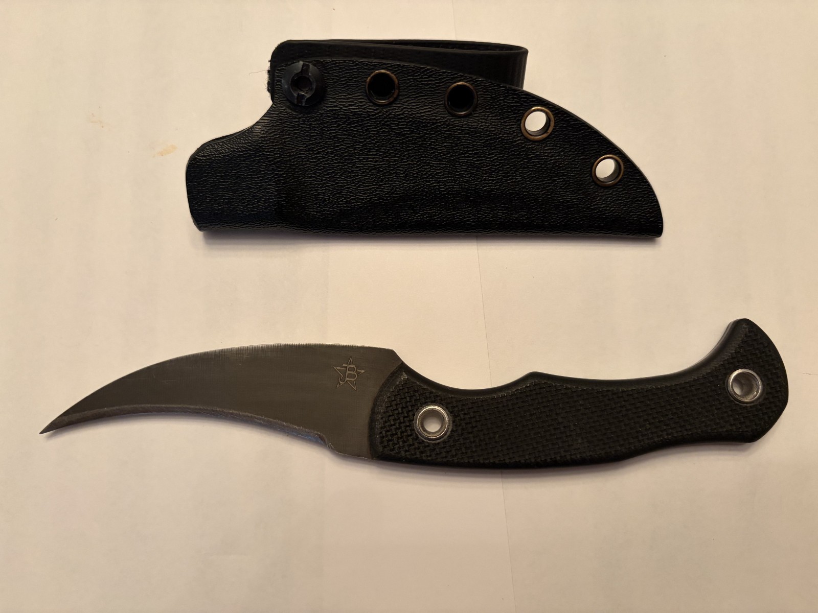 JB Knife and Tool DITCH PIK Pikal Knife Kydex Sheath (Ed's Manifesto) - RARE