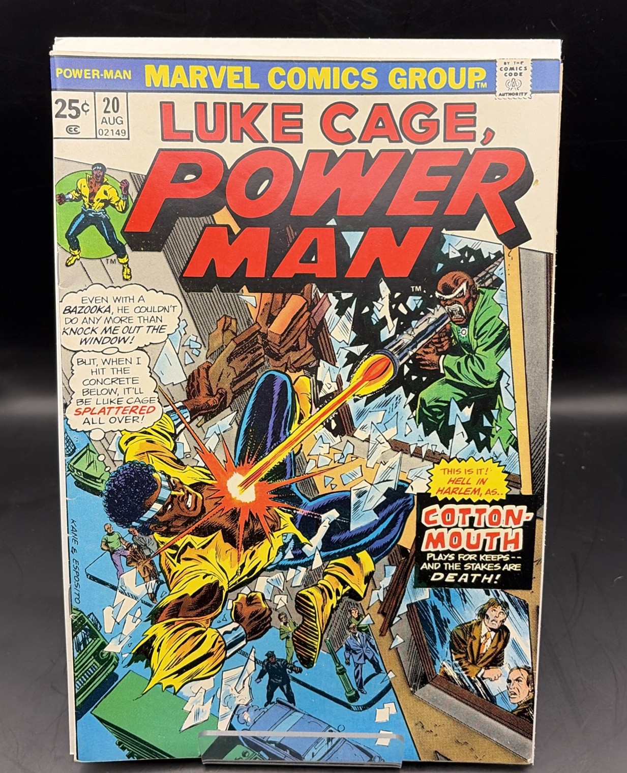 LUKE CAGE POWER MAN #20 VF 8.0 LEN WEIN/GEORGE TUSKA COTTONMOUTH APPEARANCE