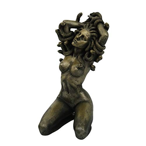 Pacific Giftware Medusa Gorgon with Snake Hair Classic Statue Figurine, Bronze