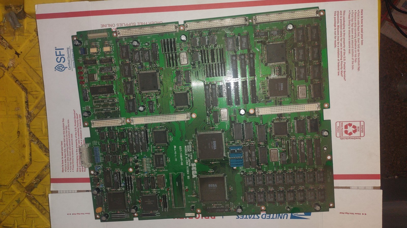 sega arcade model 2a-crx video pcb #1 sega arcade model 2a-crx video pcb #1