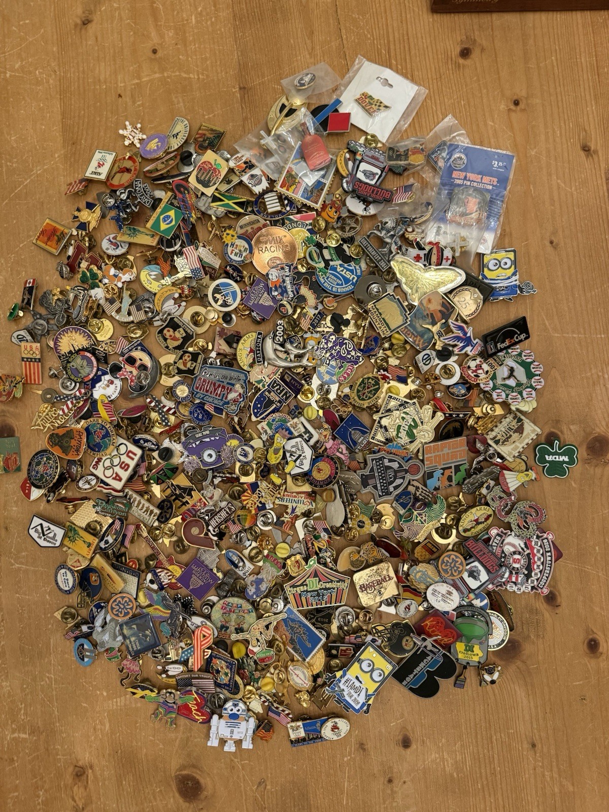 Huge VTG Lapel Pin Lot 5+Lbs Novelty Souvenir Advertising Sports Olympics Enamel