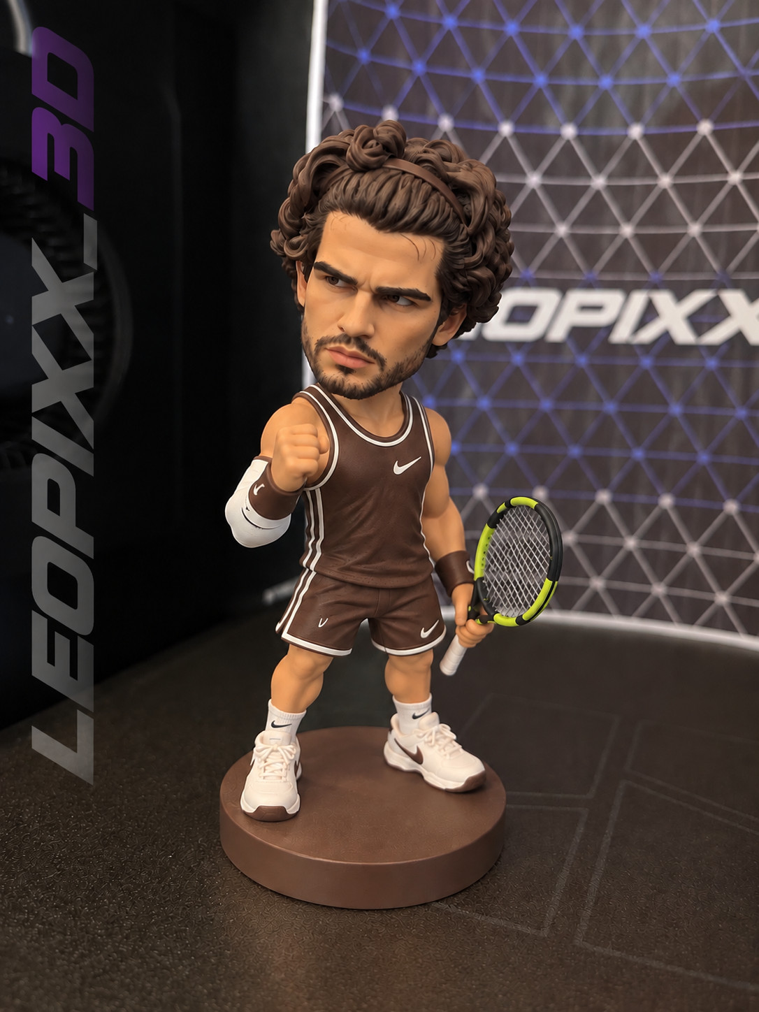 CARLOS ALCARAZ 3D Printed Hand Painted Cartoon 3D Figure|TENNIS DESCRIPTION
